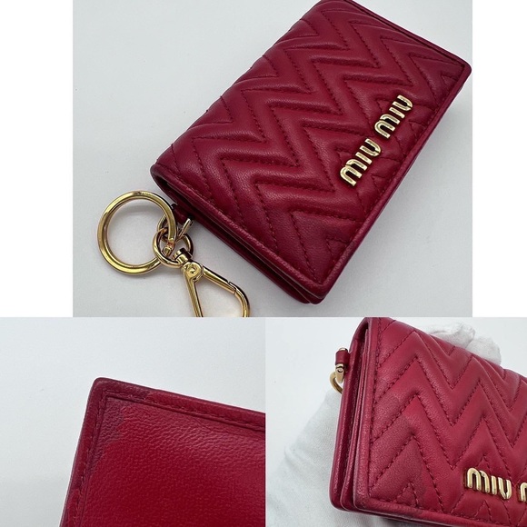 ❌SOLD❌Authentic Miu Miu lambskin card holder / key cles - Picture 9 of 9